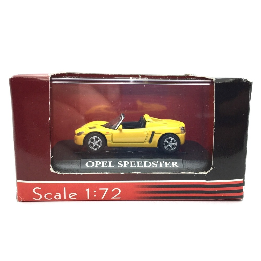 Road Signature Yat Ming Opel Speedster Convertible Car‎ Yellow Die Cast 1/72